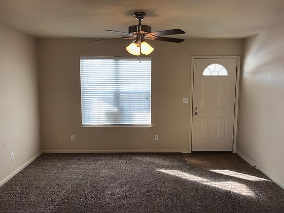 Living room and front door