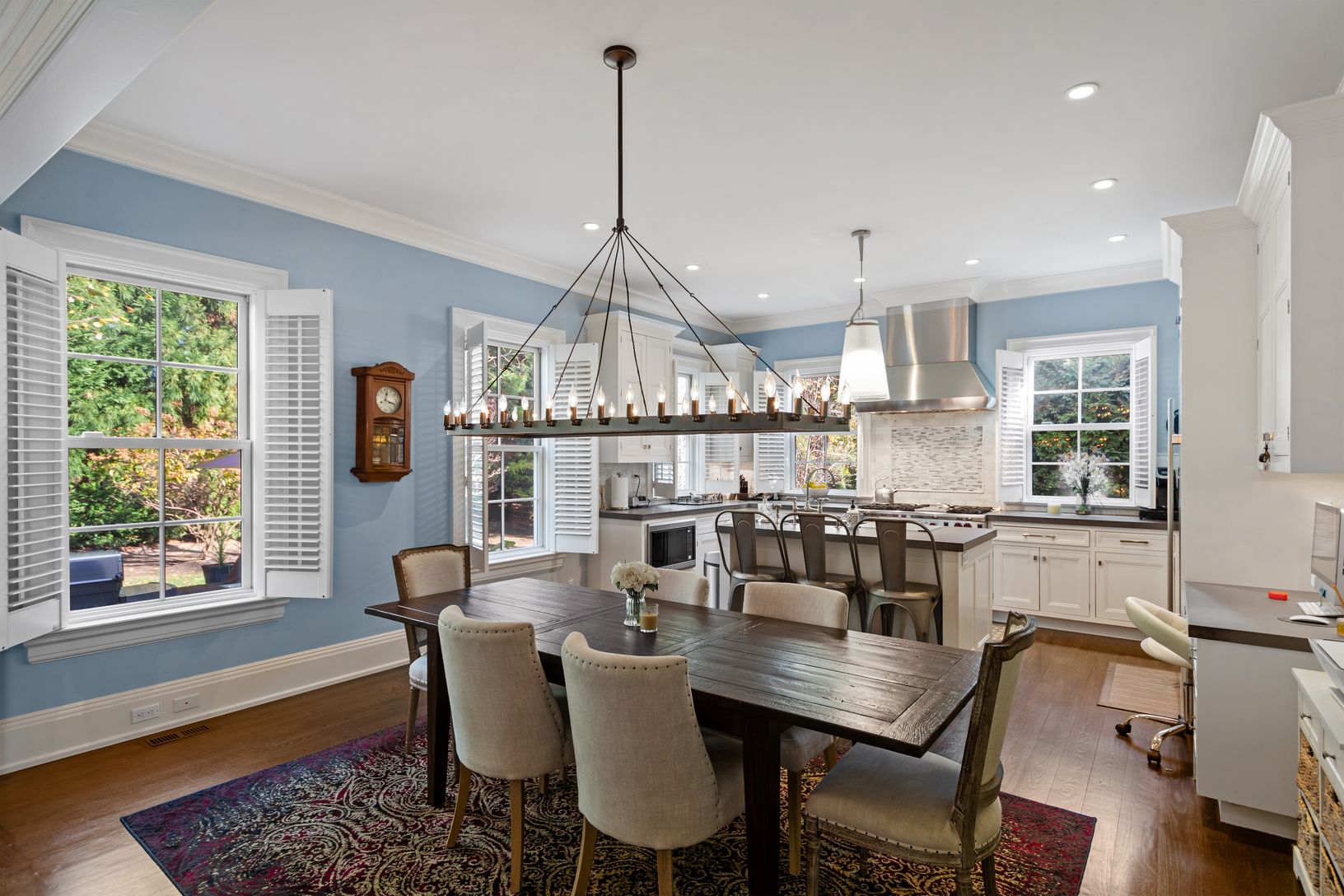  Dining and kitchen view