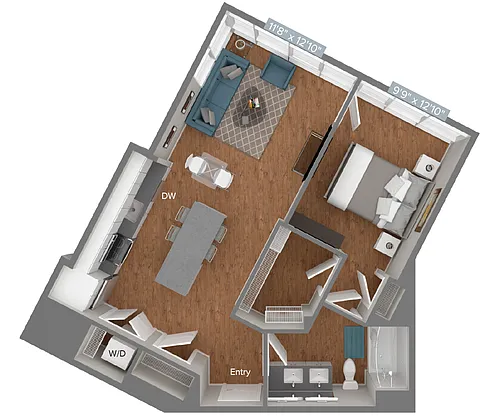 Floor plan A4-D1-764