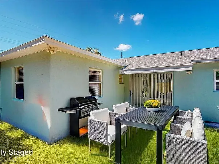 Freshly remodeled home with new landscaping