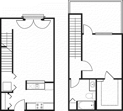 Floor plan 1 Bedroom TH -837