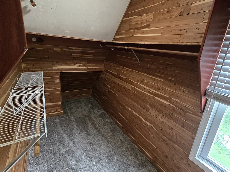 Cedar Walk-in Closet for North Bedroom