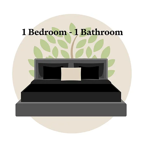 Floor plan 1 Bedroom, 1 Bathroom
