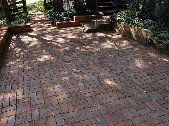 some of the brick patios