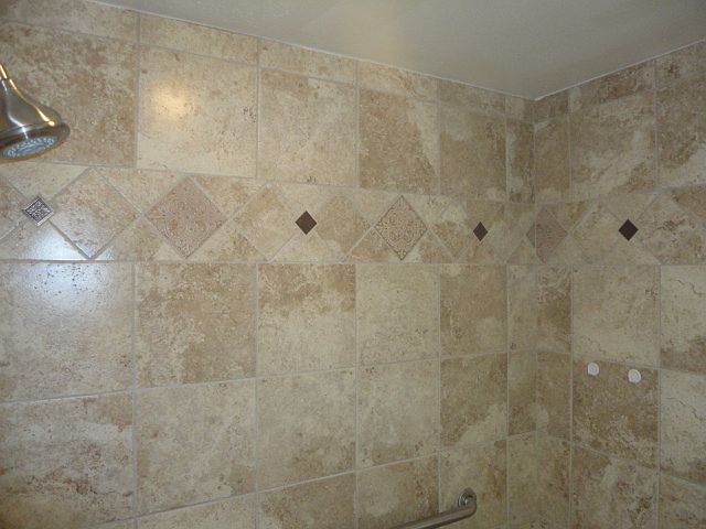 Newly tiled Master bath shower