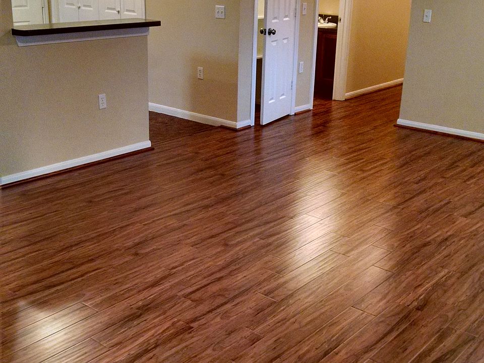 Living area with new flooring
