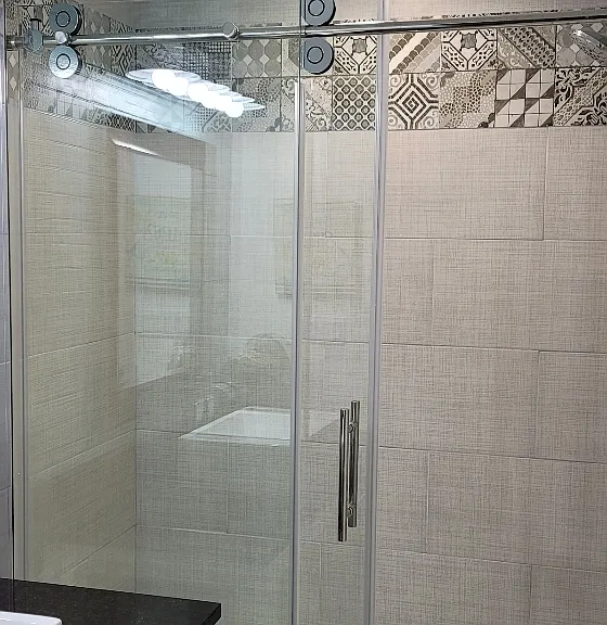 Walk in shower in Primary Bedroom