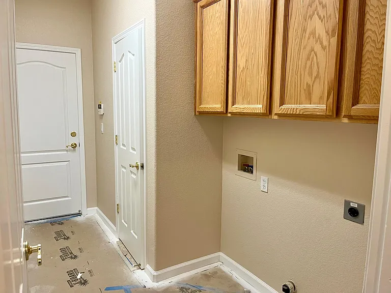 Laundry Area after painting activities