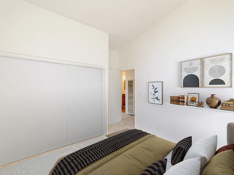 Bedroom B with a spacious closet.