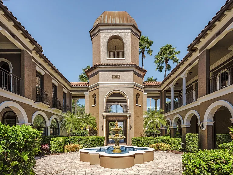Scenic Courtyard Fountain