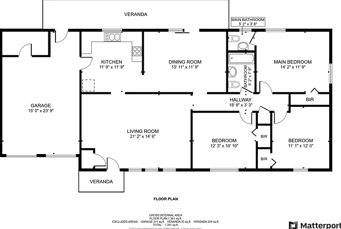 3 bed, 1.5 bath, 1323 sqft, $1,445 — Photo 2
