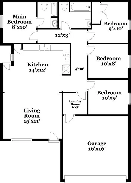 4 bed, 2.0 bath, 1404 sqft, $2,195 — Photo 2
