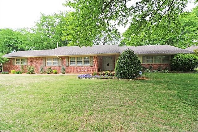 Beautifully landscaped front entrance