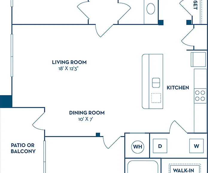 2 Bedroom | 2 Bath | 1175 SF | Renovated 2 Bedroom | 2 Bath | 1175 SF | Renovated