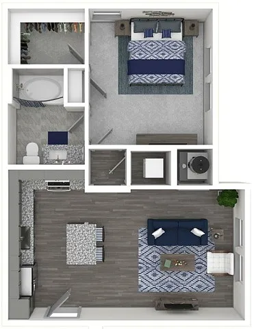 Floor plan A6.1-The Collector | 646 SF