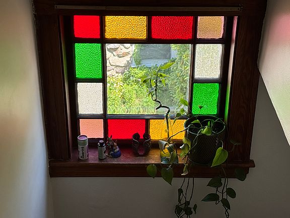 Front Stairway window.
