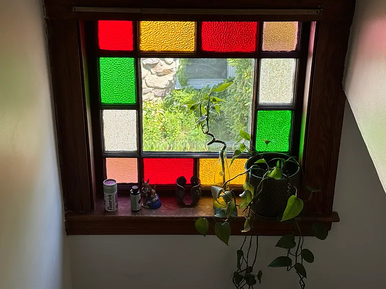 Front Stairway window.