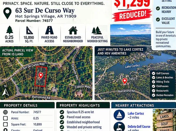S De Curso Way, Hot Springs Village, AR 71909