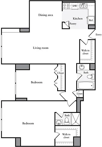 Floor plan 2 Bedrooms A