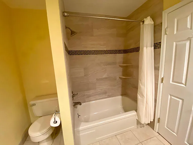 Updated shower/tub area.