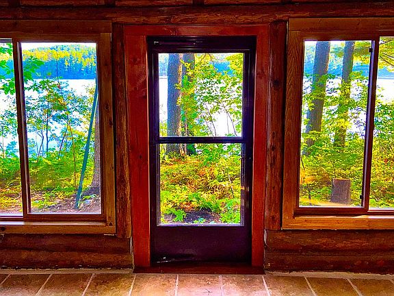view of river front porch