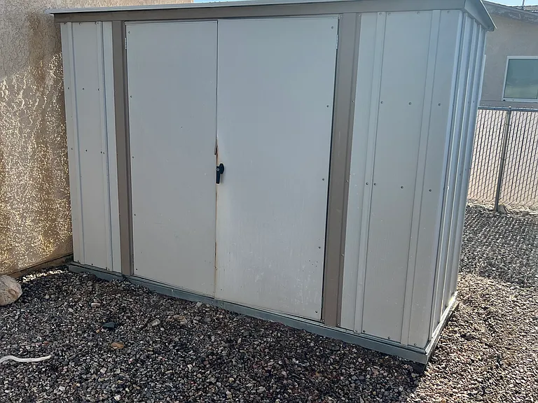 Outside storage shed