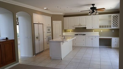 Open kitchen with island