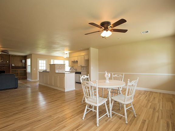 Great space opened up to kitchen