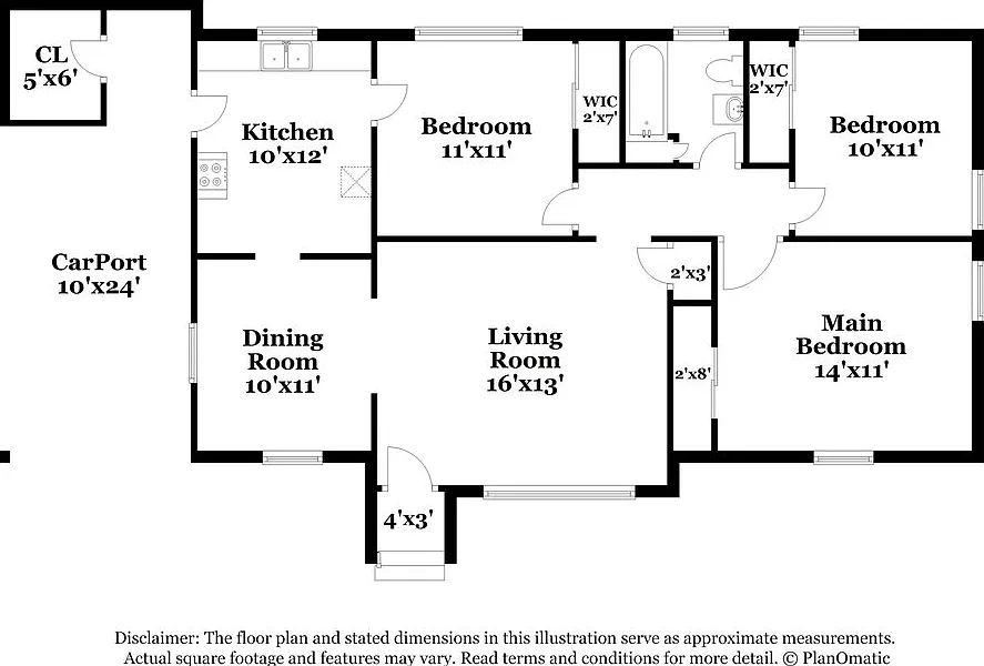 3 bed, 1.0 bath, 1116 sqft, $1,215 — Photo 2