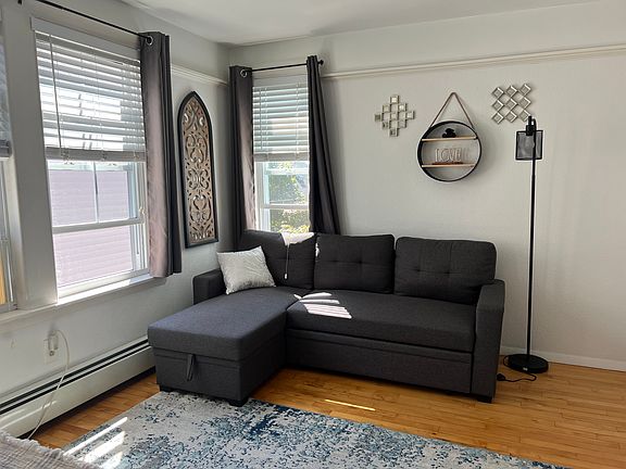 Pull out couch in bedroom