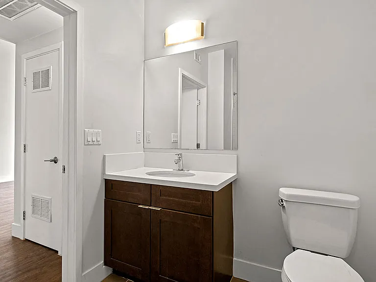 Bathroom with shower and tub.