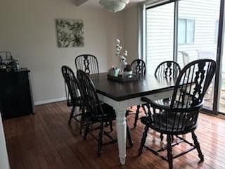 Dining Room with Sliding door walkout to deck