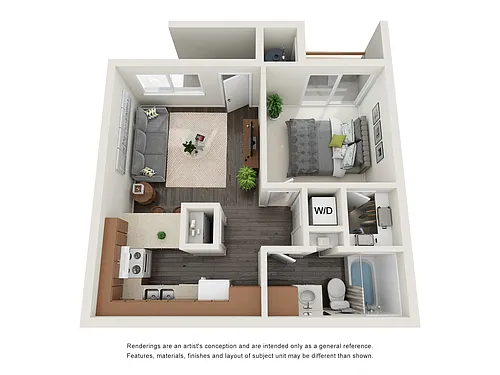 Floor plan One Bedroom