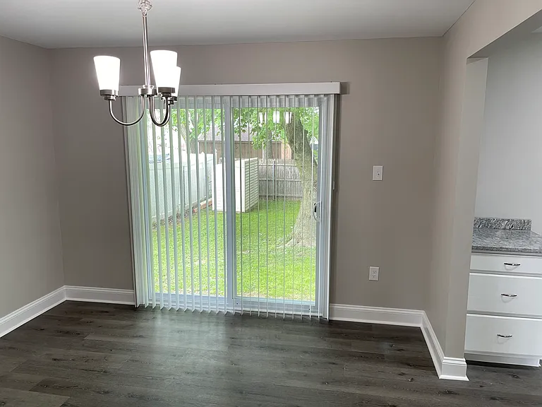 Sliding Glass Doors from Dining Room to Rear Yard
