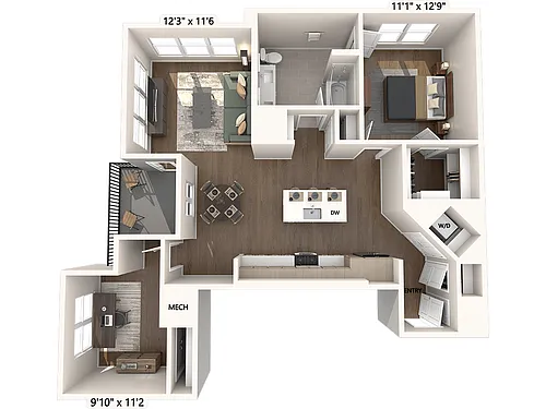 Floor plan A25D