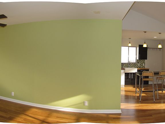 Panorama of liv/din/kitch