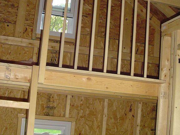 Loft in playhouse 6' high