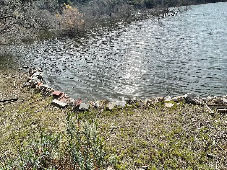 Lake view from backyard