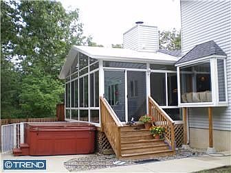 Sunroom Exterior & Hot Tub