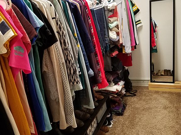 Bedroom #3 walk in closet