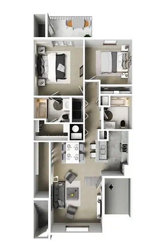 Floor plan 2 Bedroom