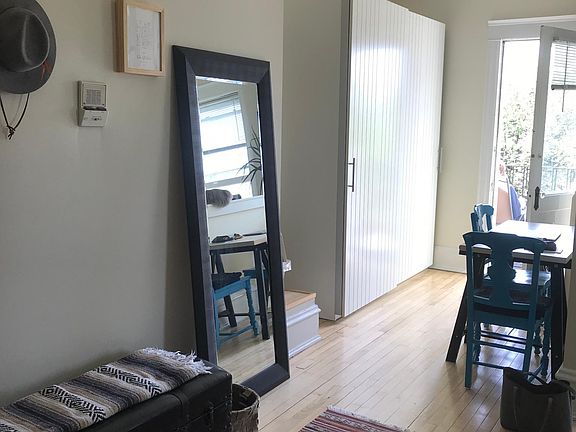 Entry , closet system with room for a desk or table area