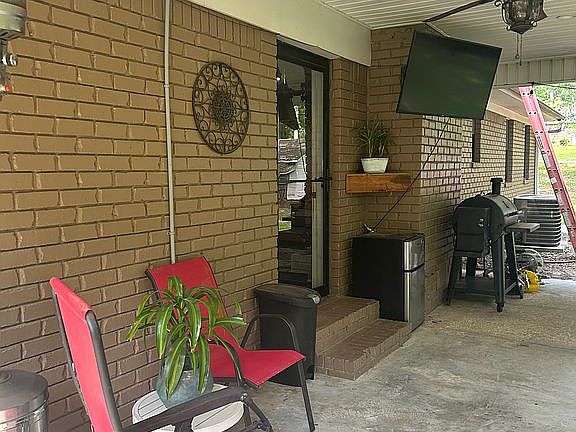 Covered back porch