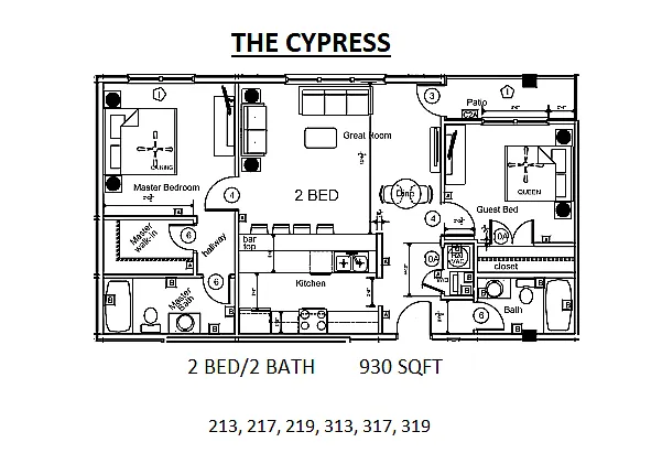 Floor plan The Cypress