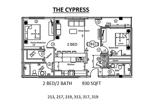 Floor plan The Cypress