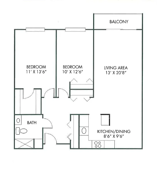 Floor plan 2G