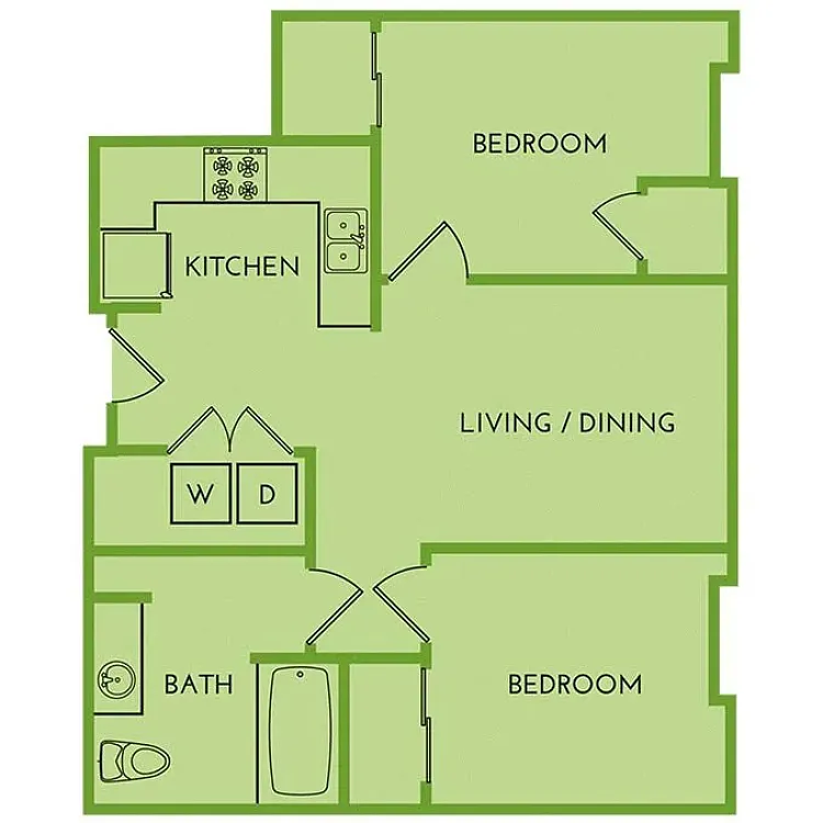 Floor plan 2 Bedroom