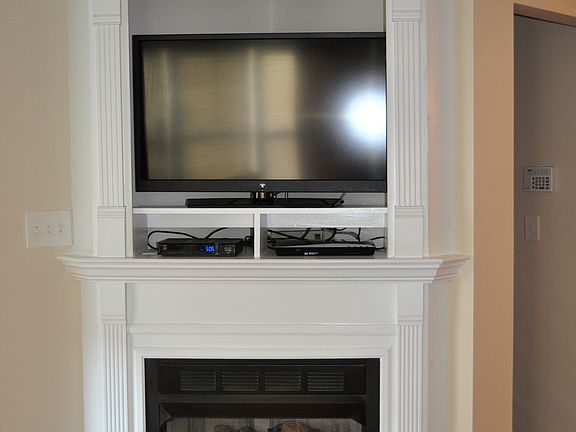 Gas Fireplace with TV nook