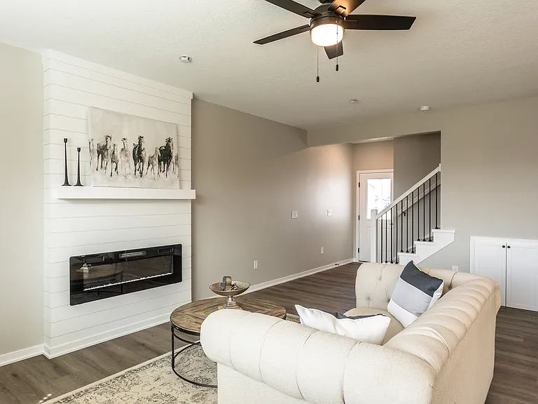Furniture for staging purposes only, not included.