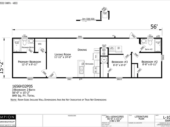 The Cypress Trail Plan, Sherwood Tampa